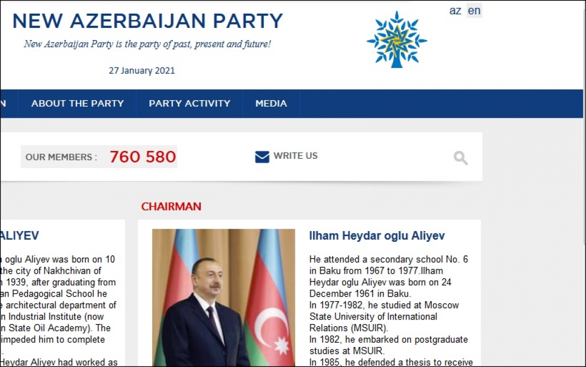 Le président azerbaïdjanais félicite le 13e Congrès du Parti communiste du Vietnam